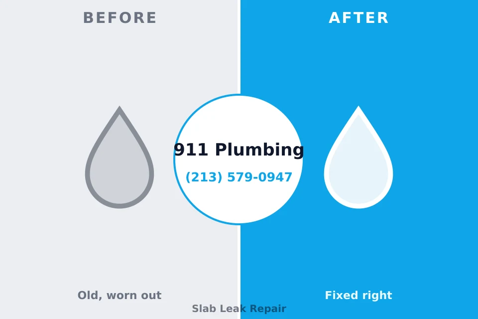 Before and after: plumbing repair Hartington, NE
